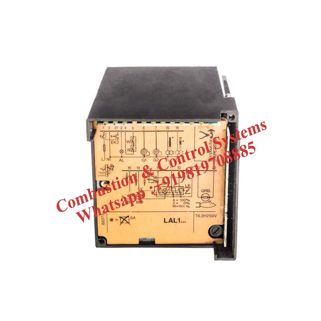 Siemens Burner Controller Lal1.25 - Metal, High Pressure | New, Natural Circulation, Industrial Use, Black Finish