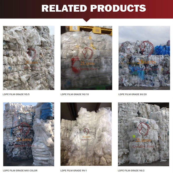 Polyethylene Ldpe Plastic Scrap Film Grade 60-40