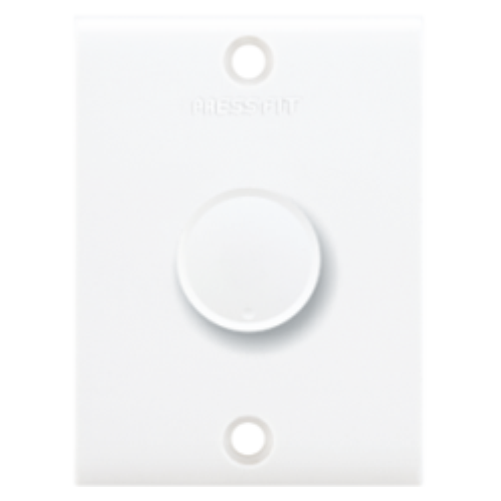 Pressfit Rotary Dimmer Switch - Plastic Material, 1 Way/broad Size, Ivory Gold & White Colors | Smooth Light Intensity Control