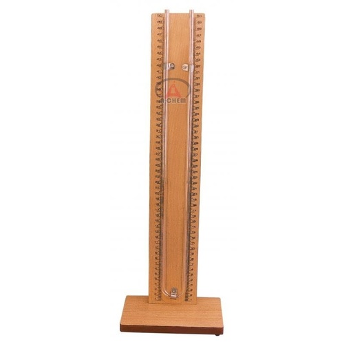 U-Shaped Glass Manometer - Scale 260-0-260, 2mm Sub-Divisions, Wall-Hanging Design for Precision Pressure Measurement