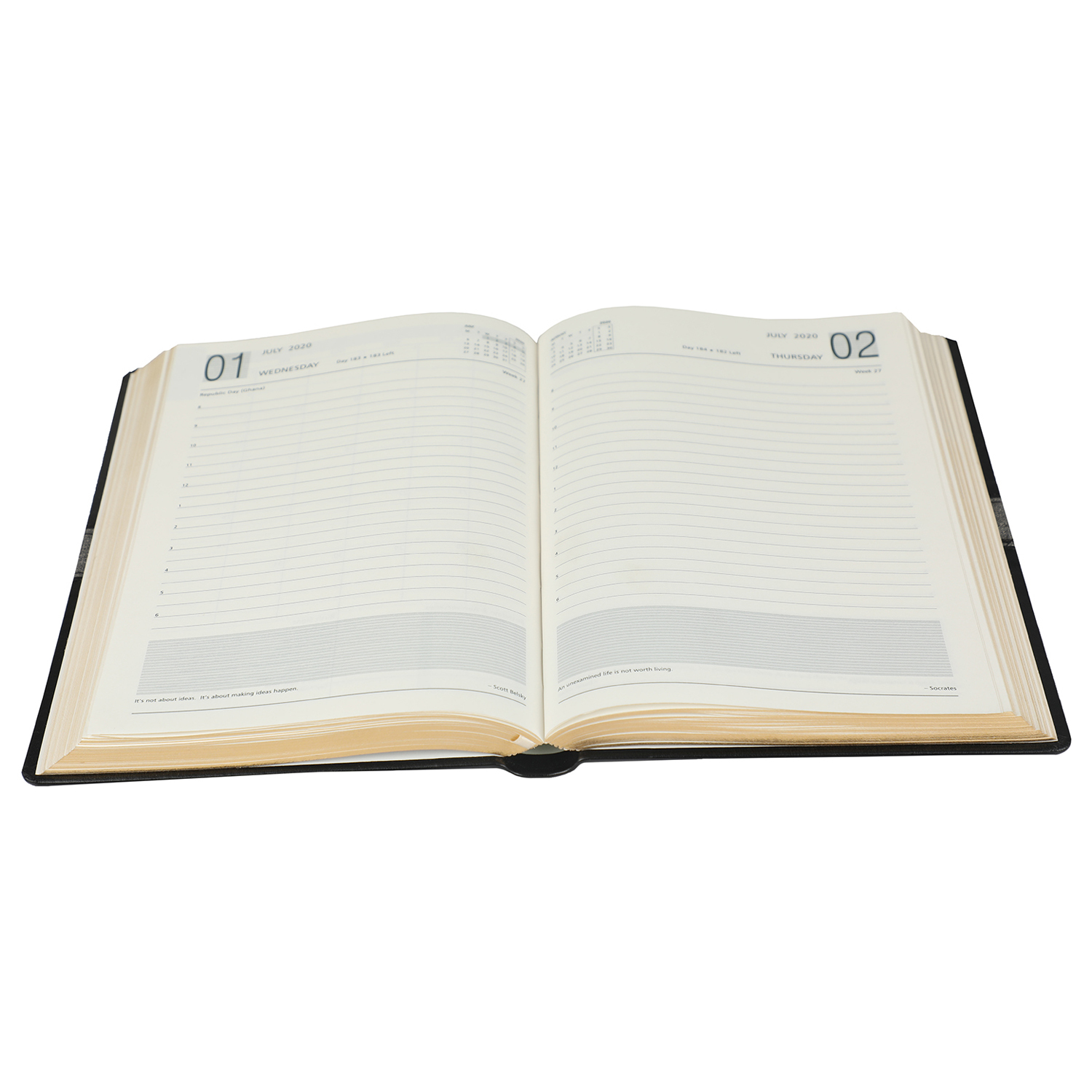 A5 Size - One Day To A Page New Year Premium Diary Perfect Binding