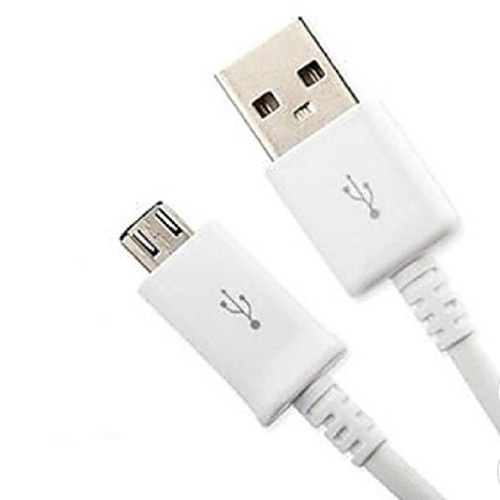 USB Cable - Metal and Plastic Body, Foldable Design, White Color | Versatile Charging Solution for Easy Storage and Portability