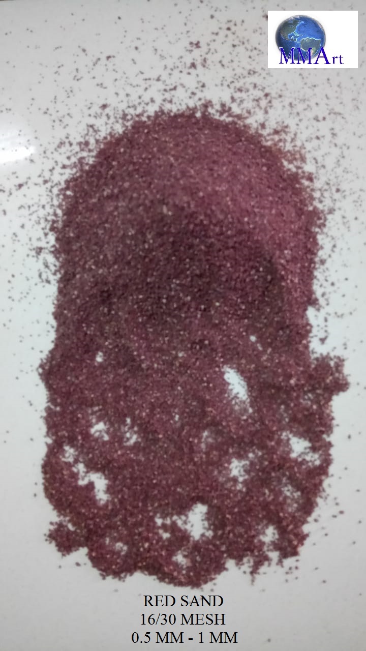 Solid Color Natural Marble Crumb Crushed Red Marble Chipping Gravels Stone Chips Size: (1) 0.5mm To 1mm