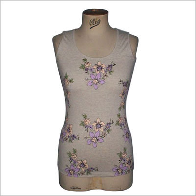 सिंगल जर्सी प्रिंटेड टॉप