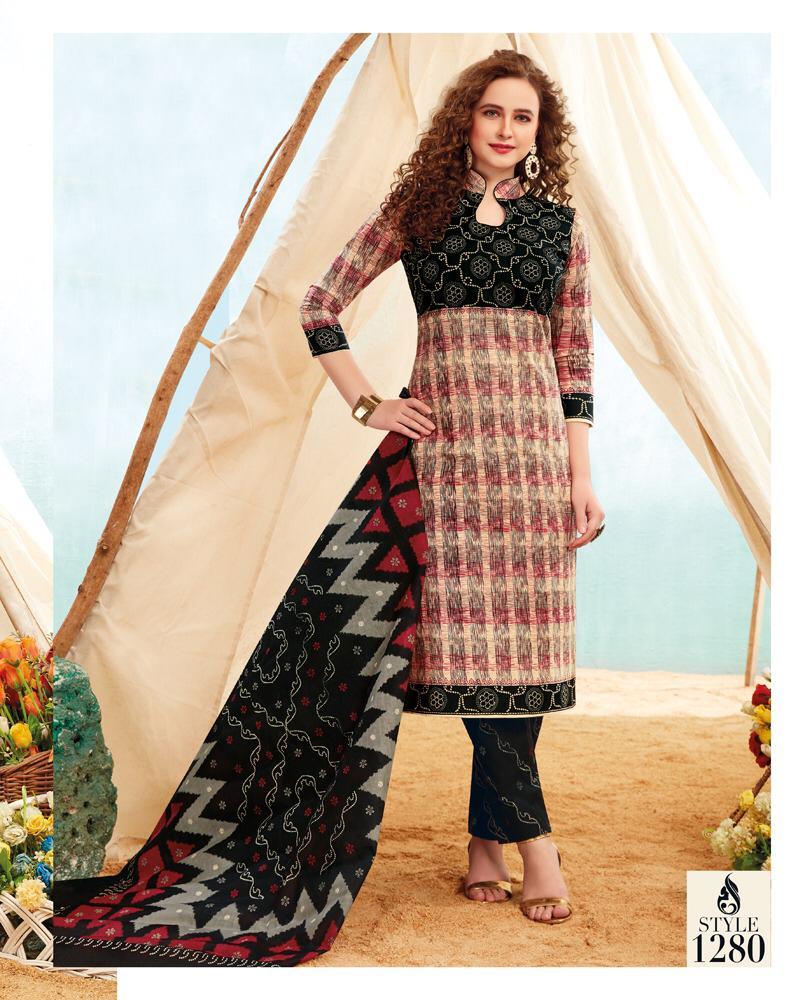 Blue Balaji Brand Pure Cotton Dress Material