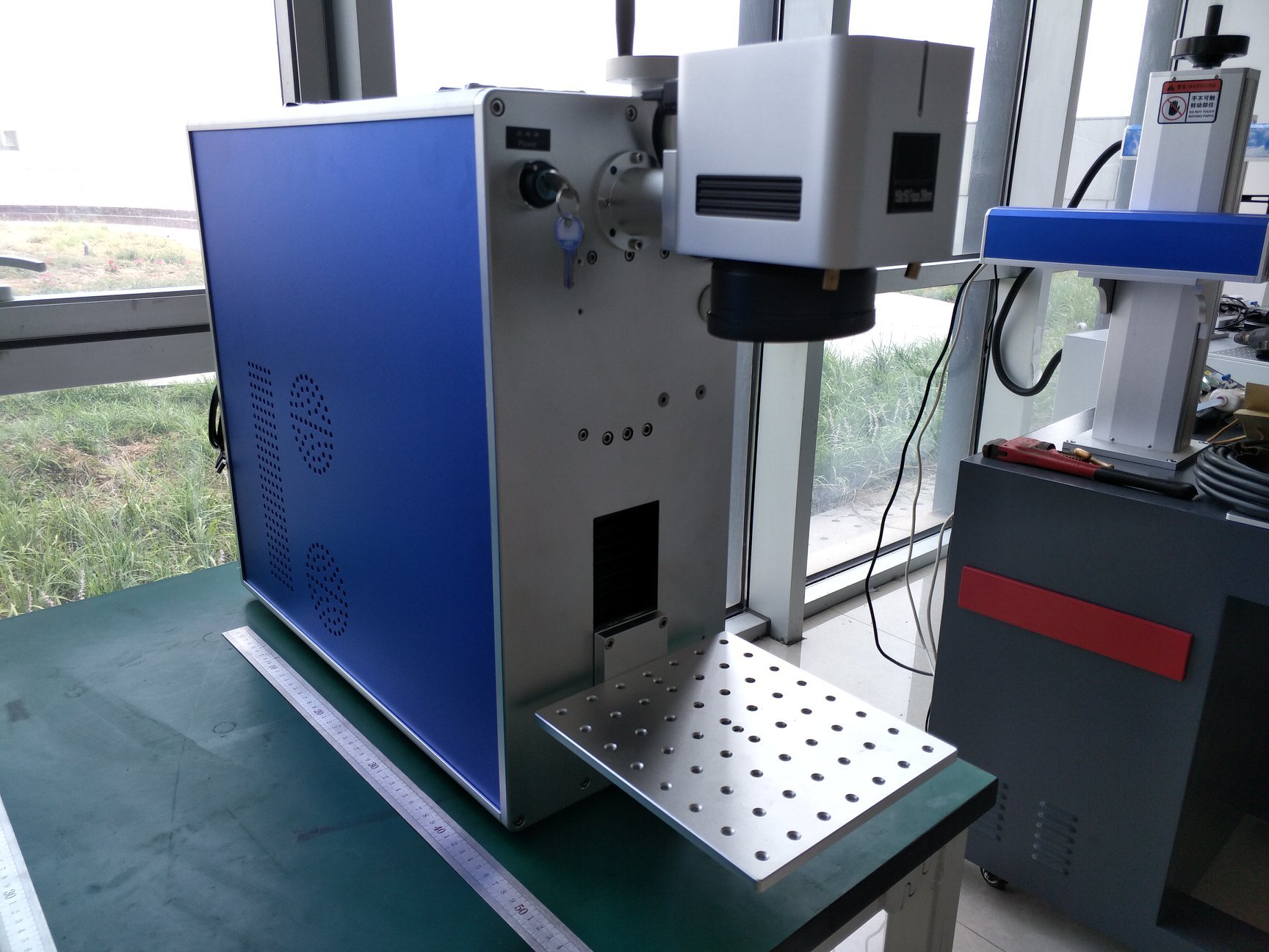Mini 50w Fiber Laser Marking Machine - Optimal For Jewelry Engraving, Electronic Components, Air Cooling, 2-year Warranty, 7000mm/s Marking Speed, Supports Multiple Graphic Formats