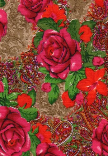 4 Malty Color Banglori Satin Print Fabric