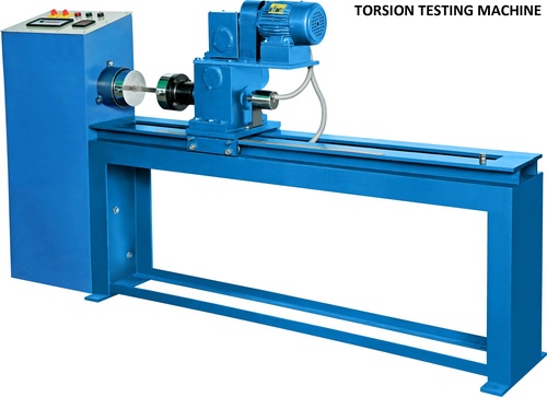 Torsion Testing Machine - Mild Steel Material, 220-240 Voltage, Blue Color | Industrial Laboratory Usage