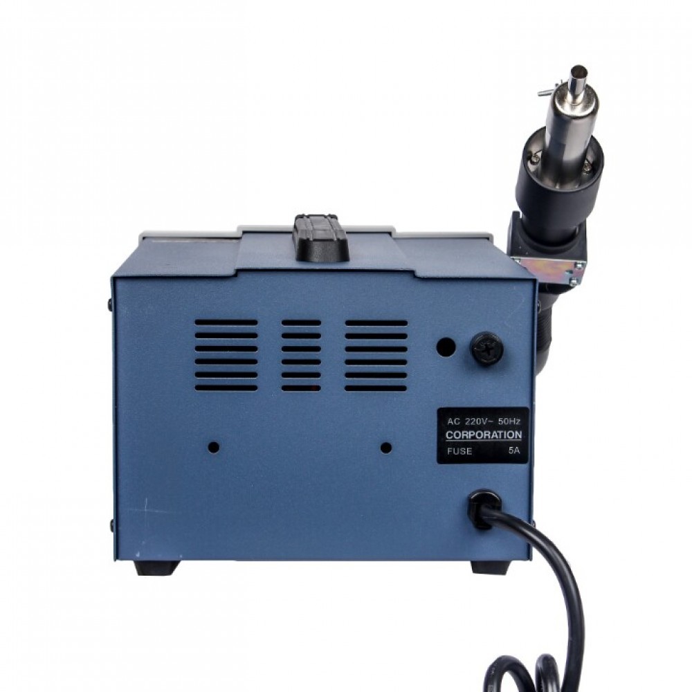 Bluei 555 Smd Machine - Fiber Body, 110cm Handle Length, White Color | Advanced Quality, Heavy Duty Copper Element, Digital Display, 580w Output Power, 100l/min Air Current