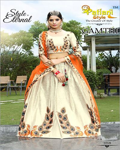 Avalibale In Multicolour Ladies Designer Printed Lehenga Choli