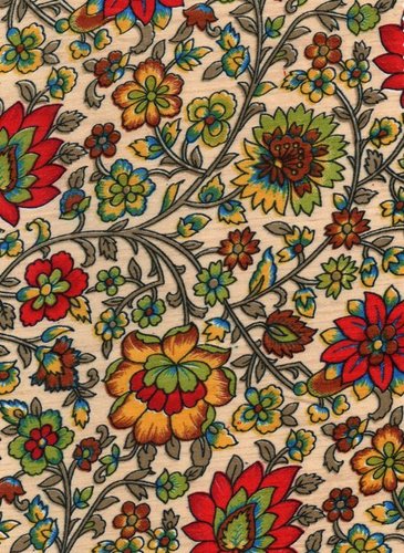 Banglori Satin Print Fabric - 44" Maxi Full Length Dress , Multi-Colored Printed Design for Elegance and Comfort, Perfect for Parties