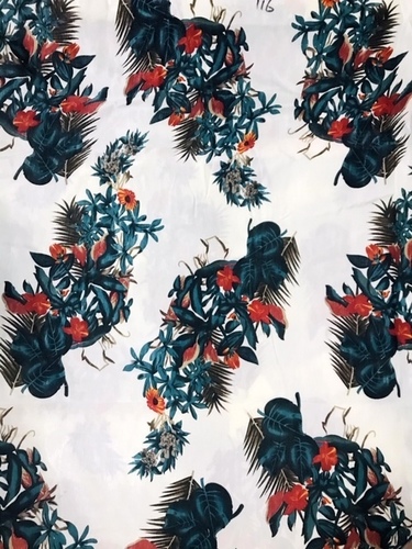 Banglori Satin Print Fabric - Size 44", Printed Pattern, Stylish Evening Gown, Ideal for Casual Events, Parties, and Evenings with Friends