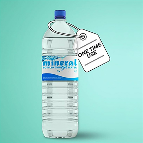 Use And Throw Bottle - Food Grade Plastic, Available In Various Sizes, Transparent With Blue Cap