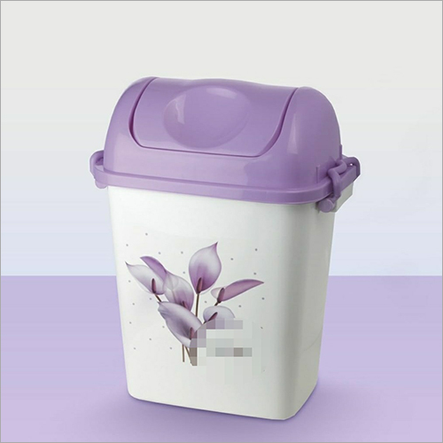 Kitchen Plastic Dustbin - Multicolor Painted Plastic | Long Service Life, Durable Design