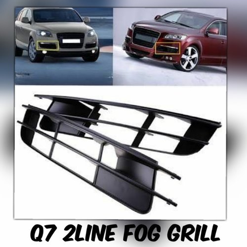 Black Audi Q7 2 Line Fog Lamp Cover