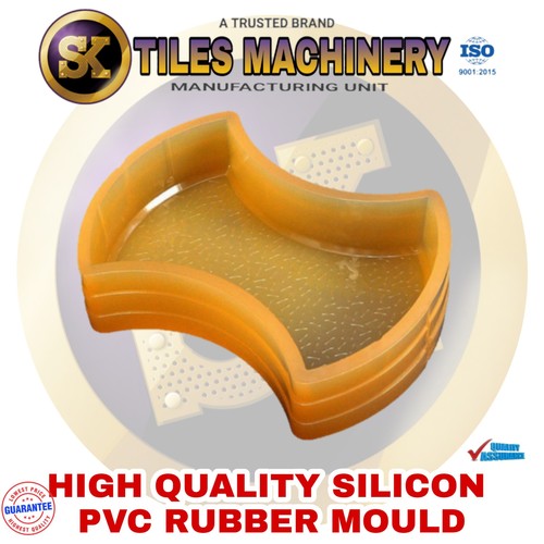 Silicone PVC Rubber Mould - Silicone Material, Sizes: 40, 60, 80, 100mm, Yellow Color, Mould Life: 5 Years, Weight: 2kg, Usage: Paver Block Making