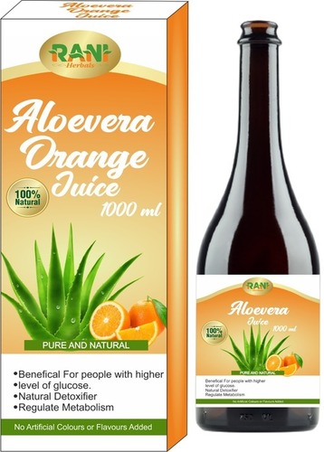 Aloevera With Orange Juice - Natural Herbal Blend for All Ages | Antioxidant, Anti-Diabetes, Detoxifying, Immune Boosting, Weight Loss, Beauty and Hair Care