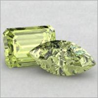 Green Gold Cut Gems