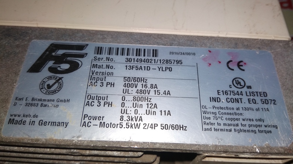Keb Servo Drive 13f5a1d-ylp0