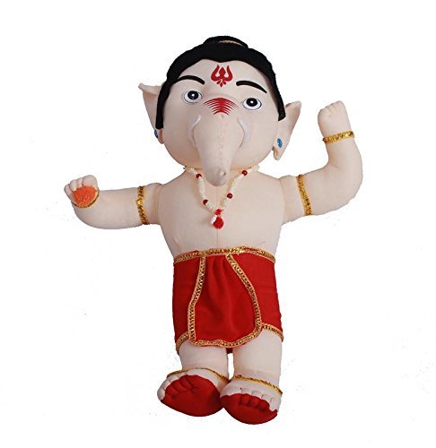 Kid Stuffed Soft Small Ganesh - Cotton, 25x10x2 cm, Multicolor | Non-Toxic Fabric, Soft Cuddly Filling, Ideal for Role Play and Emotional Development