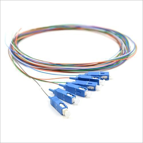Dron Edge OFC Pigtail - Fiber, 1.5 Meter, Yellow, Single Mode Simplex, 12 Pigtails, SC Connector, Return Loss 0.30 | Suitable for Telecommunication Applications