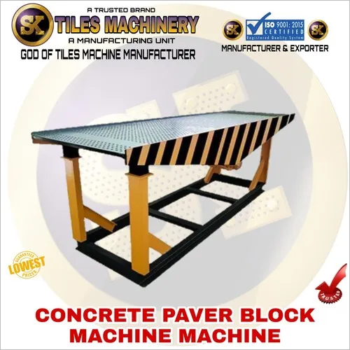 Concrete Paver Block Machine - 200-2000 kg Weight, Blue Color | 3 Power, 2-Year Warranty, Non-Automatic, Versatile Block Production