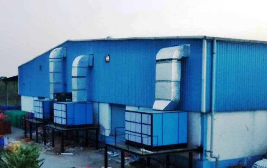 Air Cooling System - G.i. Material, 2300 X 2600 X 1400+250 Mm, Blue | Full Automatic, Capacity Up To 100,000 Cfm, 18-month Warranty, 90% Efficiency