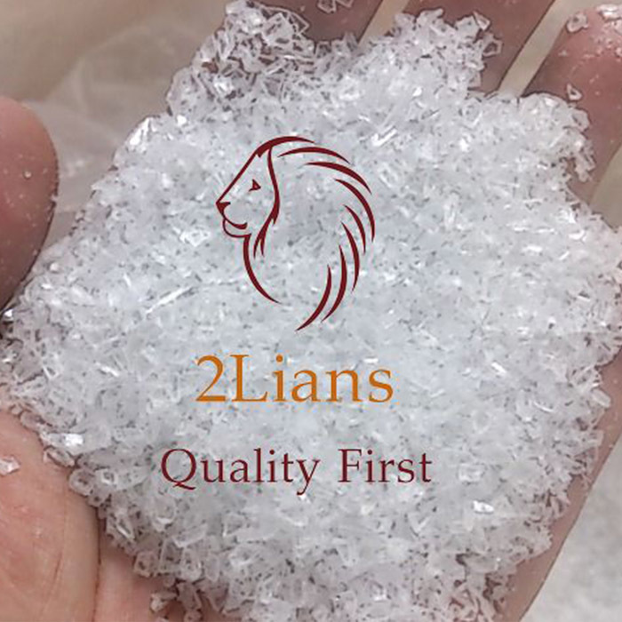 Transparent Pet Natural Regrind Scrap Pet Bottles Fabric Polyester Waste Recycled Plastic