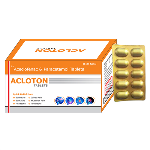 Aceclofenac And Paracetamol Tablets General Medicines