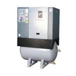 Tank Mounted Screw Air Compressor - Lubricated AC Power, Silent Operation | Includes Air Dryer, 12 Months Warranty