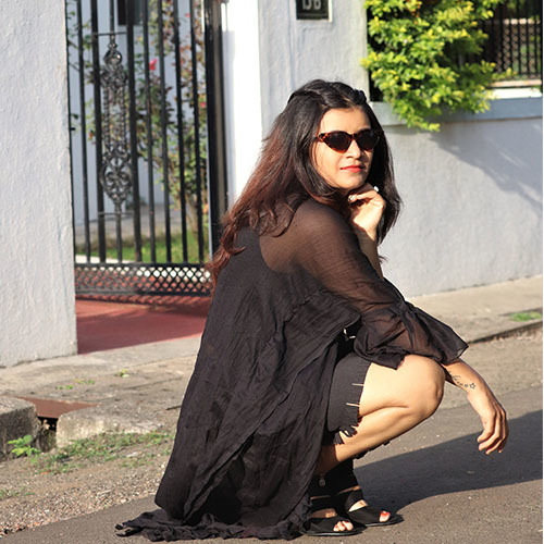 Skirt - Aqua & Georgette Fabric, Black Color, Mini Length, Turtle Neck Top With Frill Shrug, Comfortable Fit, Elegant Look, Stylish Design