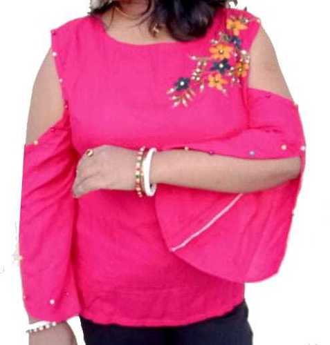 Embroidered Ladies Rayon Tops