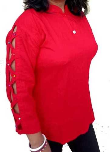 Cotton Plain Rayon Top
