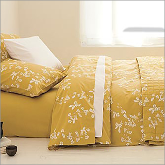 Printed Bed Sheets - Cotton, Multiple Sizes, Mustard Yellow | Soft Fabric, Fade Resistant, Lightweight, Beautiful Block Print, Perfect Finish
