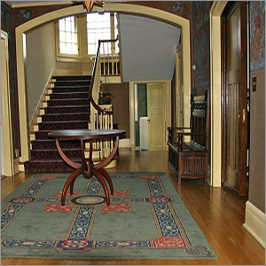 Knotted Carpets - Wool, 8x10 Feet, Green | 100 Knots Per Square Inch, 0.5 Inch Pile Height, Cotton Backing, 20 Pounds