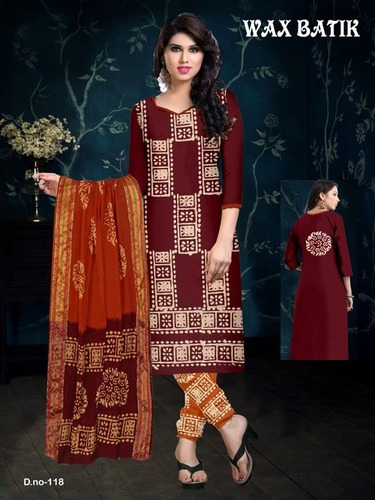Wex Batix - Cotton Silk Fabric, Top 2.35 Mtr & Bottom 2 Mtr, All Colors | Washable, Custom Size, Seasonal Versatility For Rainy To Winter Wear