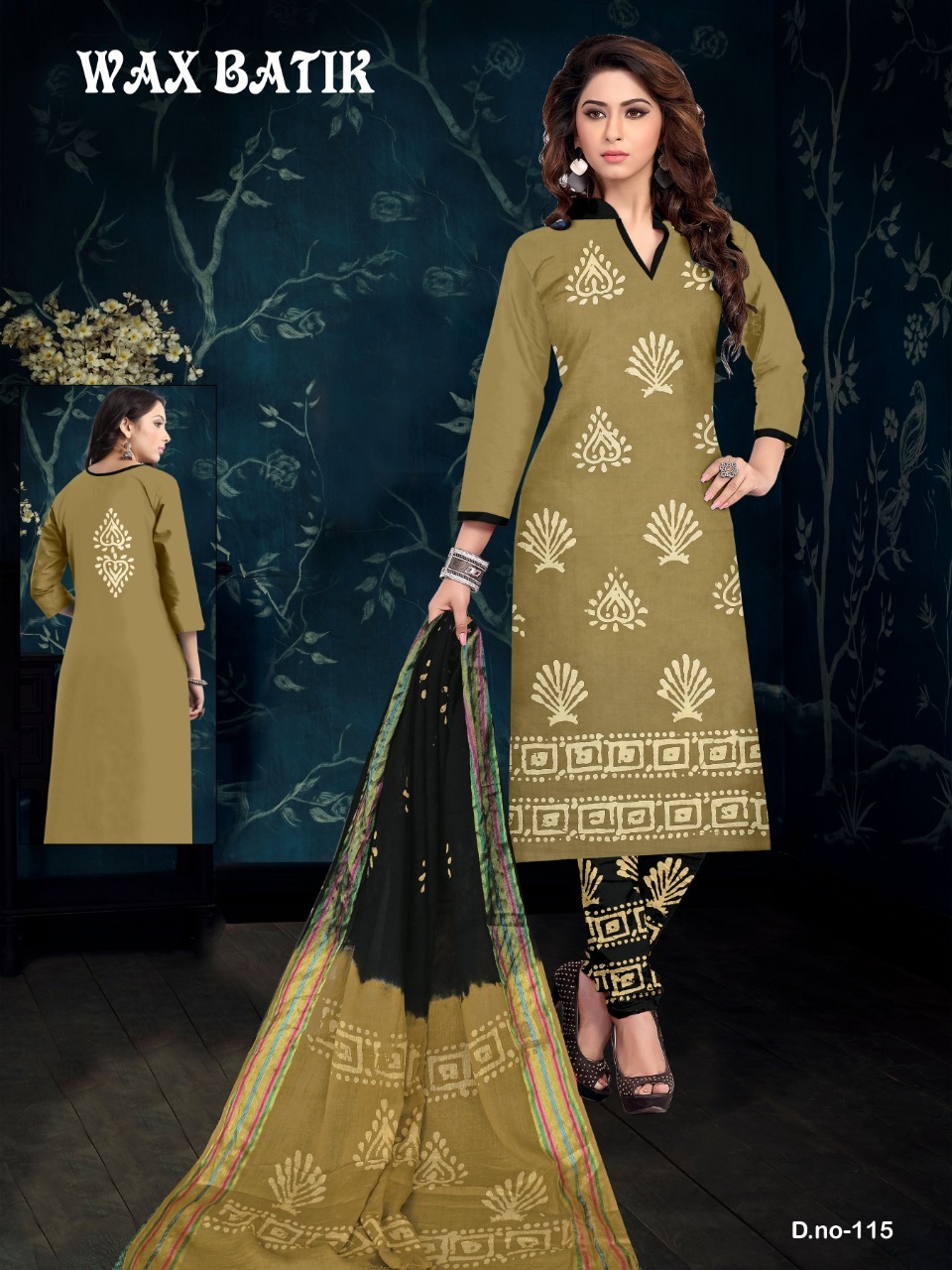 Wex Batix - Cotton Silk Fabric, Top 2.35 Mtr & Bottom 2 Mtr, All Colors | Washable, Custom Size, Seasonal Versatility For Rainy To Winter Wear