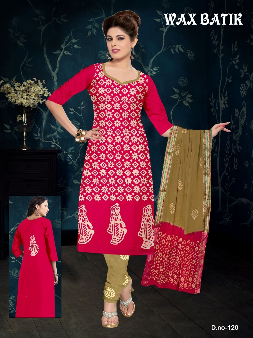 Wex Batix - Cotton Silk Fabric, Top 2.35 Mtr & Bottom 2 Mtr, All Colors | Washable, Custom Size, Seasonal Versatility For Rainy To Winter Wear