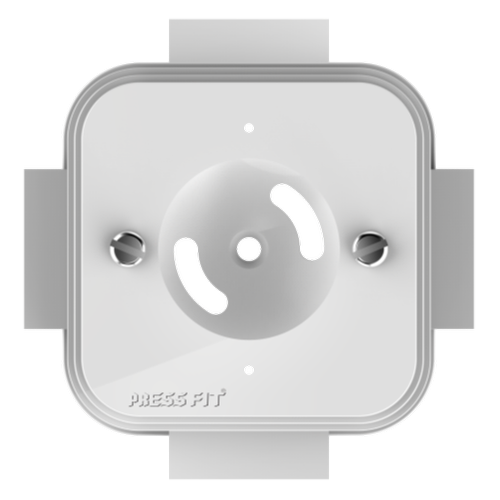 Pressfit Casing Square Junction Boxes - Pvc Material, 30 X 15 Mm, White/ivory Color | Easy Wiring, Corrosion Resistant, Good Insulation