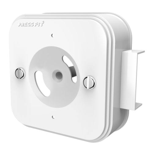 Pressfit Casing Square Junction Boxes - Pvc Material, 30 X 15 Mm, White/ivory Color | Easy Wiring, Corrosion Resistant, Good Insulation