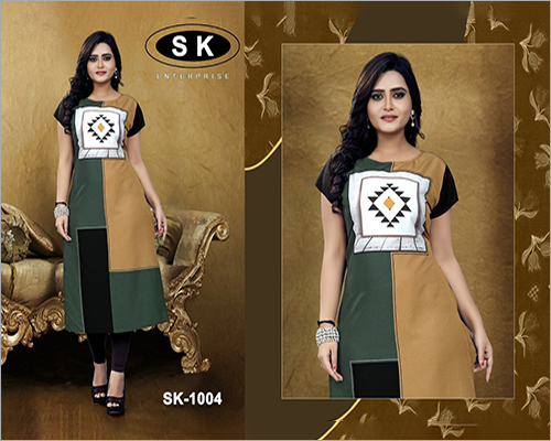 Rayon Designer Kurti - Rayon Material, Sizes L/M/XL, Multiple Colors Available | Washable, Ideal for Ladies, Perfect Party Wear for All Seasons
