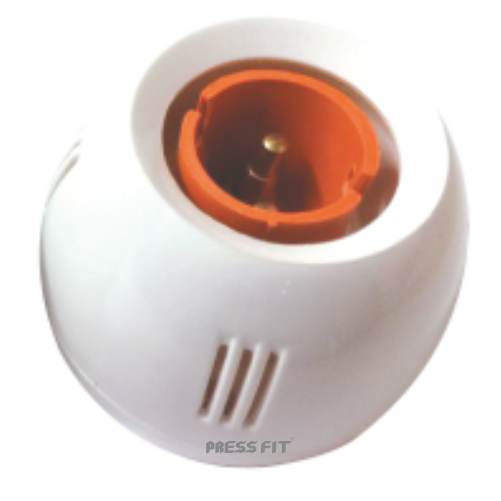 Pressfit Modular Lamp Holder - Plastic Construction, White Color, Angle Or Batten Design | Safety Fixing, Copper Contact Terminals, Electric Power Source