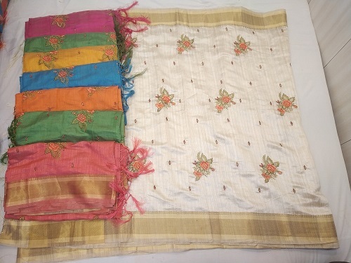 Linen Saree