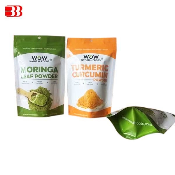 Stand Up Pouch For Coffee Bag With Zipper With Valve