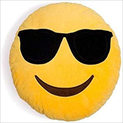 Multicolor Cool Dude Emoji Cushion