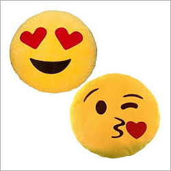 Multicolor Soft Emoji Cushion