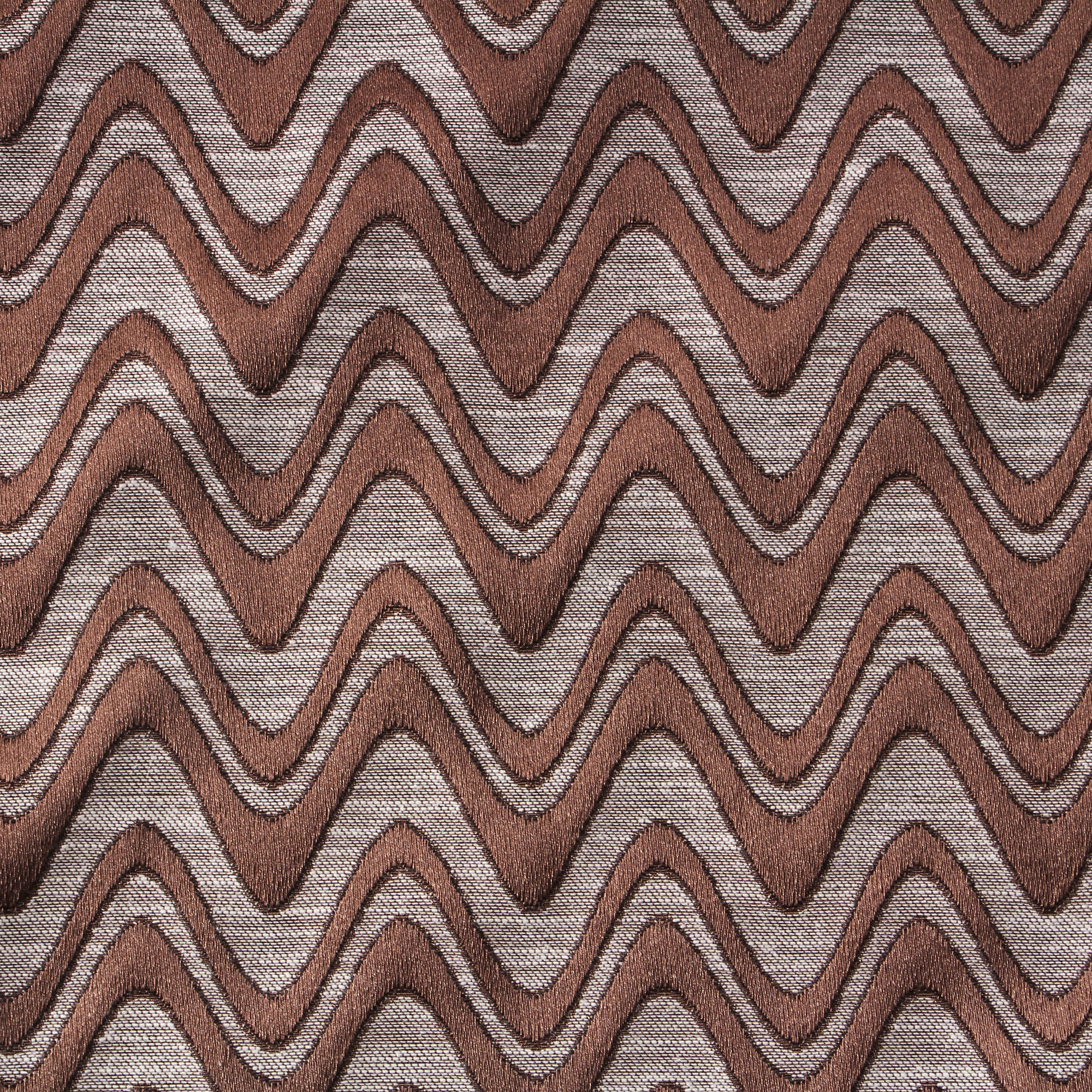 Designer Curtain - Polyester, 52" X 84" | Brown Grommet Top, Machine Washable - 2 Panels, 1.5 Lbs