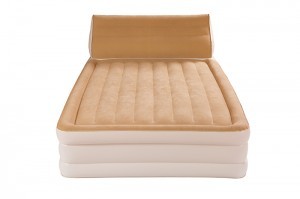 Flocking Belt Backrest Double A Deck Air Mattress, Airbed Height 18a