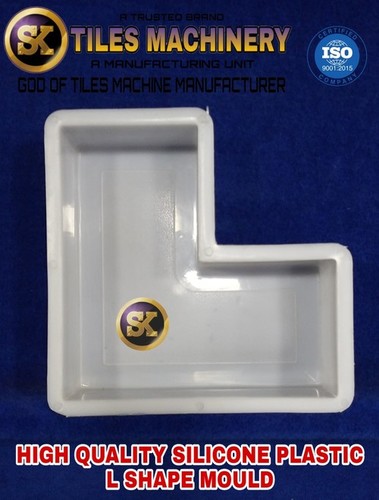 Silicone Plastic L Shape Mould - Plastic Material, Size 40-60-80mm, Color White | Mould Life 2 Years, Mould Weight 150-200 Grams