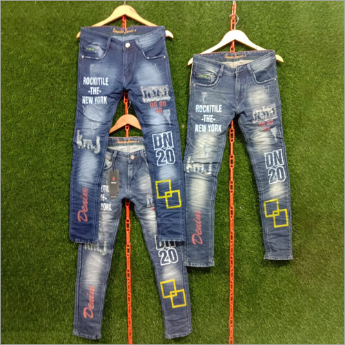 Mens Denim Printed Jeans Age Group: <16 Years